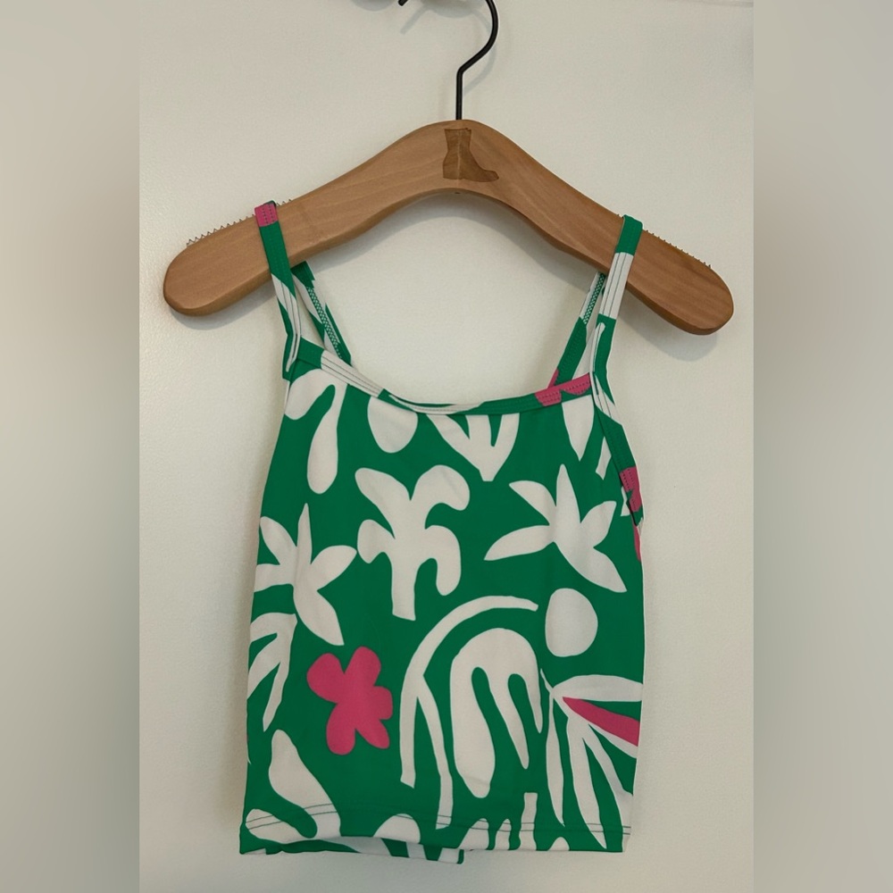 Size 10 girls Tankini top Hanna Andersson bathing suit